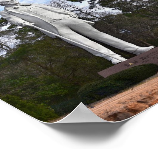 Sam Houston Statue, Texas Poster (Ecke)