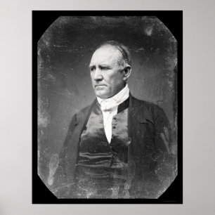 Sam Houston Texas Daguerreotype 1841 Poster