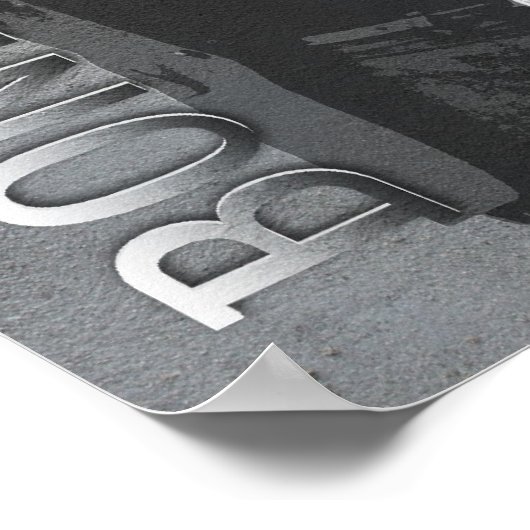 Sam in Action Bone to Dog Poster (Ecke)