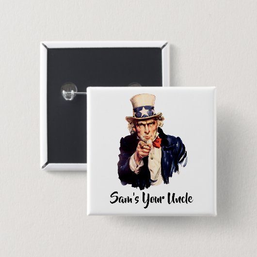 Sam ist dein Onkel Button (Vorne & Hinten)