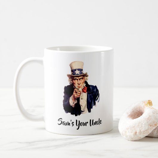 Sam ist dein Onkel Kaffeetasse (Mit Donut)