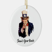 Sam ist dein Onkel Keramik Ornament (Rechts)