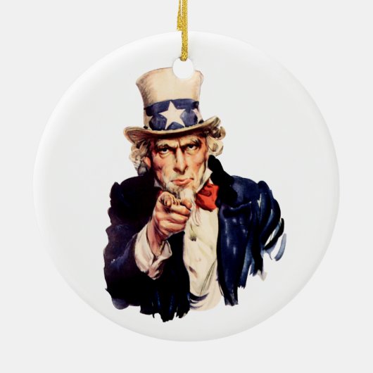 Sam ist dein Onkel Keramik Ornament (Hinten)