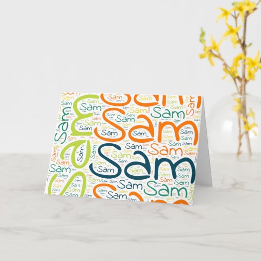 Sam Karte (Gelbe Blume)