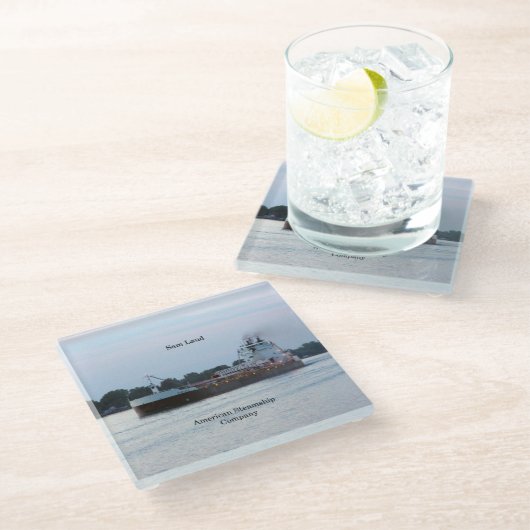 Sam Laud glass Untersetzer (Schrägansicht)