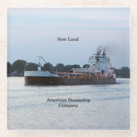 Sam Laud glass Untersetzer (Vorderseite)