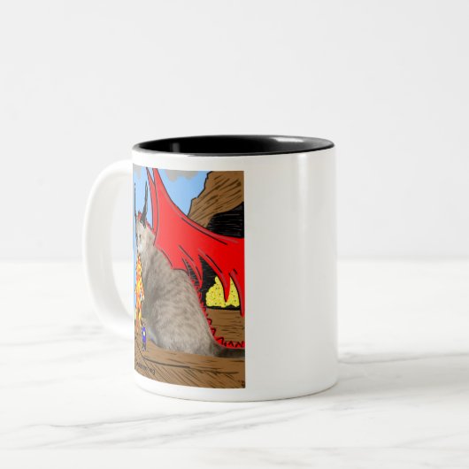 Sam Le Cat Dragon Tasse (Vorderseite Links)