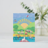 Sam on the Boat Postkarte (Stehend Vorderseite)