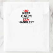 SAM OVALER AUFKLEBER (Tasche)