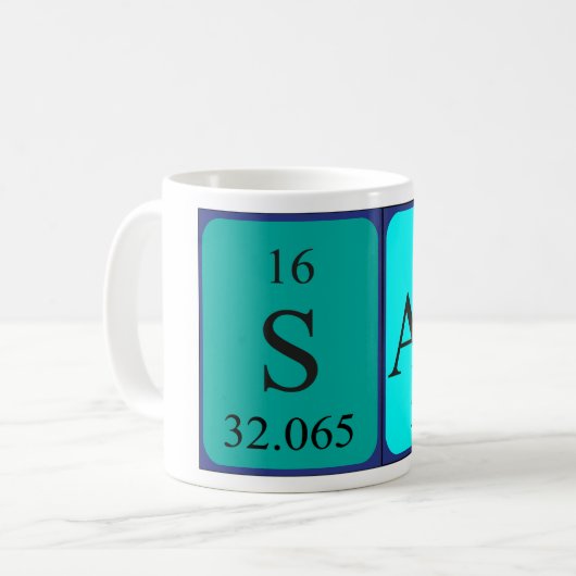 Sam Periodenname Tasse (Vorderseite Links)