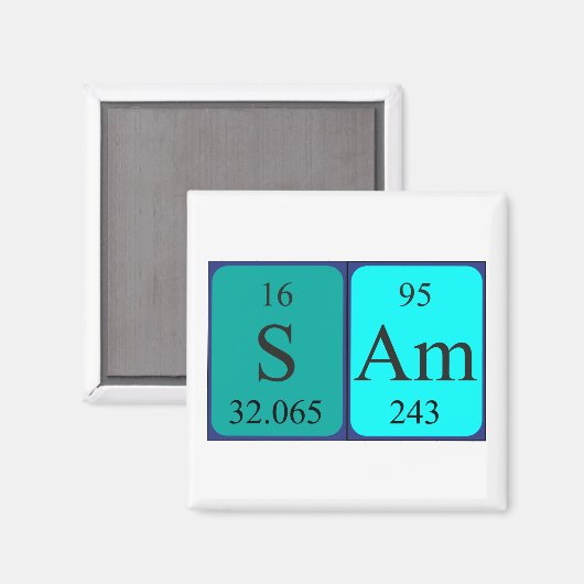 Sam Peripherischer Name-Magnet Magnet (Vorderseite/Rückseite)