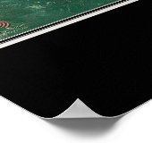 Sam Rayburn Lake Texas Satellite Poster Karte (Ecke)