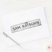 Sam Rayburn Reservoir Ovaler Aufkleber (Umschlag)