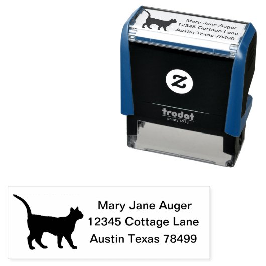 Sam Sawet Cat Personalisiert Permastempel (Beispiel)