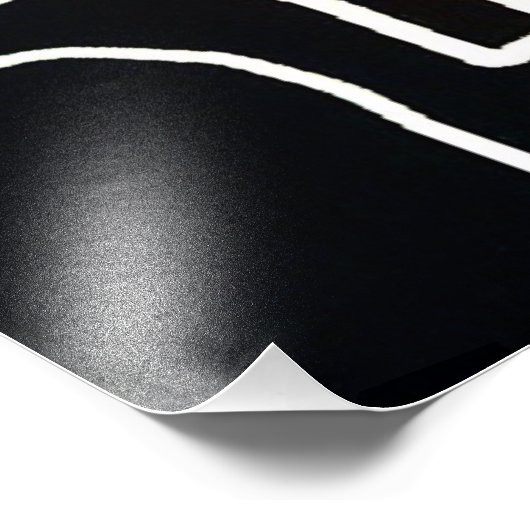 "Sam" Schwarz-Weiß-Print Fotodruck (Ecke)