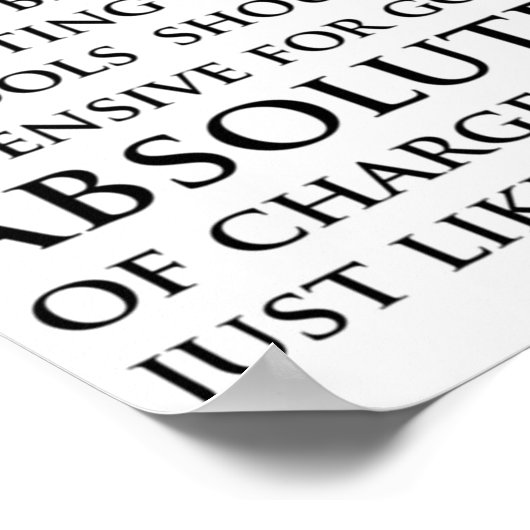 Sam Seaborn Bildung spricht über den Westen Poster (Ecke)