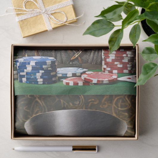 Sam Slick, Cocker Spaniel Poker spielen Seidenpapier (Geschenk)