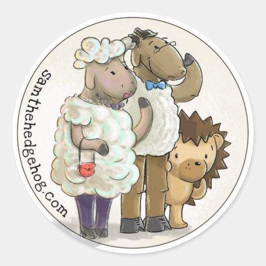 Sam the Igel - Aufkleber Nr. 1 (Vorderseite)