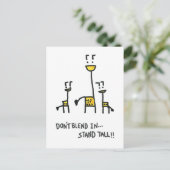 Sam the Igel - Johnny's Postcard #1 Postkarte (Stehend Vorderseite)