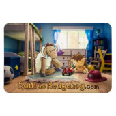 Sam the Igel - Kühlschrankmagnet Magnet (Horizontal)