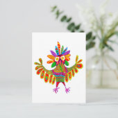 Sam the Mardi Gras Owl Post Card Postkarte (Stehend Vorderseite)