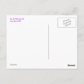 Sam the Mardi Gras Owl Post Card Postkarte (Rückseite)