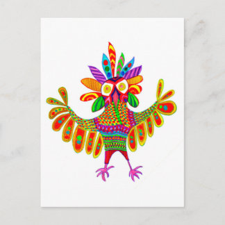 Sam the Mardi Gras Owl Post Card Postkarte