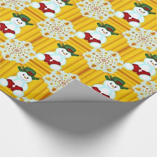 Sam the Snowman Geschenkpapier (Ecke)