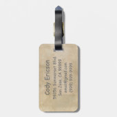 Sam und FRODO™ nähern sich dem Untergang des Berge Gepäckanhänger (Rückseite vertikal)