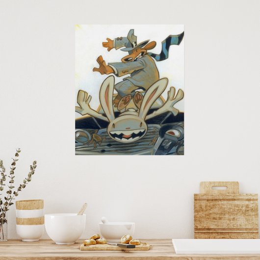 Sam und Max Poster (Küche)