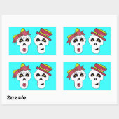 Sam und Sally Skull Sticker (Blatt)