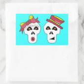 Sam und Sally Skull Sticker (Tasche)