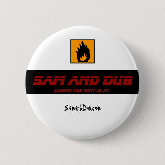 Sam und Tollpatsch-Knopf Button