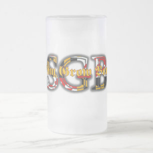 Sam wachsen Band MD-Logo-mattierte Bier-Tasse Mattglas Bierglas