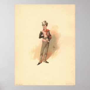Sam Weller von Kyd von Dickens The Pickwick Papers Poster