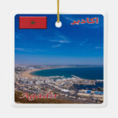 SAMA026 AGADIR, Marokko, Keramikornament (Rückseite)