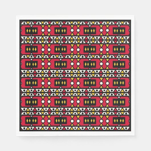 Samakaka (afrikanisches, angolanisches Muster) Nap Serviette (Vorderseite)