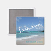 Samana Dominikanische Republik Jahr der Magnet-Ver Magnet (Vorderseite/Rückseite)