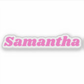 Samantha Aufkleber (Vorderseite)