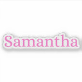 Samantha Aufkleber (Vorderseite)