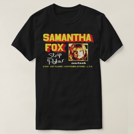SAMANTHA FOX POKER T-Shirt (Design vorne)