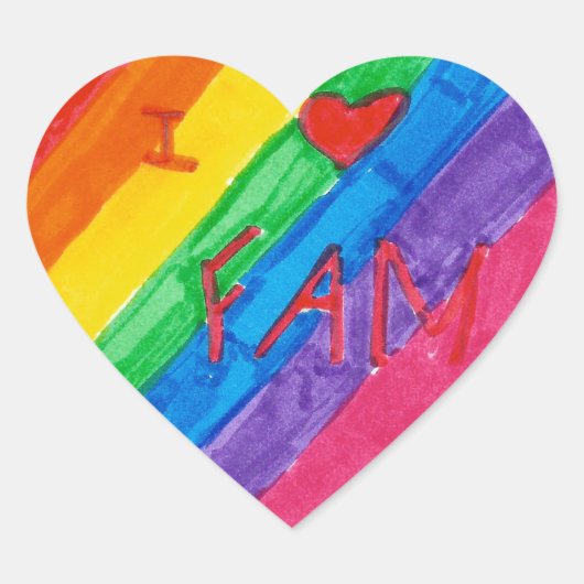 Samantha: Herzsticker Herz-Aufkleber (Vorderseite)