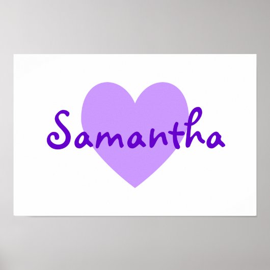 Samantha Lila Poster (Vorne)