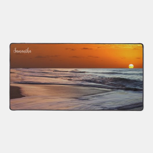 Samantha's Beachy Sunset Desk Pad Schreibtischunterlage (Vorderseite)