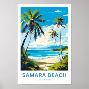 Samara Beach Costa Rica Reisen Print Poster