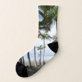 Sámara Beach überall über Printsocken Socken (Links - Außen)