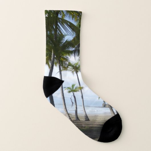 Sámara Beach überall über Printsocken Socken (Rechts - Außen)