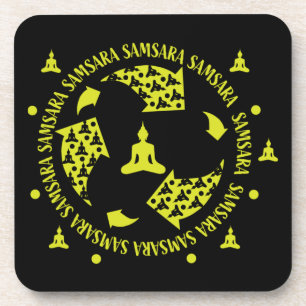 Samara Buddhist Nirvana Buddhismus Getränkeuntersetzer