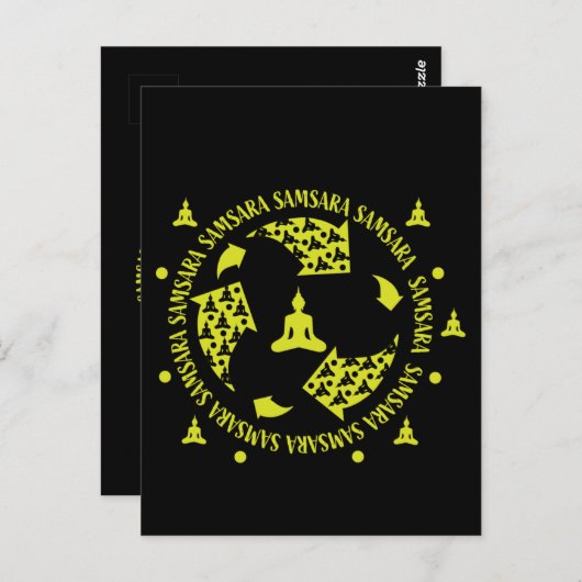 Samara Buddhist Nirvana Buddhismus Postkarte (Vorne/Hinten)