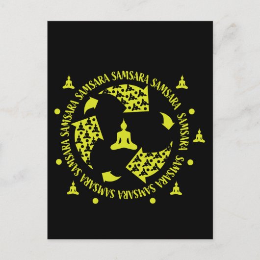 Samara Buddhist Nirvana Buddhismus Postkarte (Vorderseite)